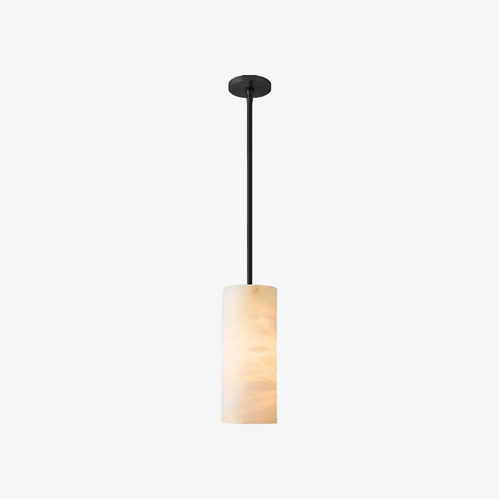 Lumastera Natural Stone Texture Cylindrical Pendant Lamp - Luxury Lamp for Living Room K2401