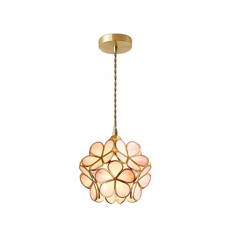 Flower Petal Glass Pendant Light