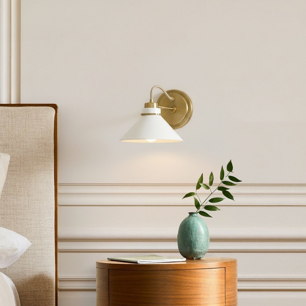 Aurenza Farmhouse Wall Sconce – Metal Or Glass Lighting for Entrance or Bedroom K1140