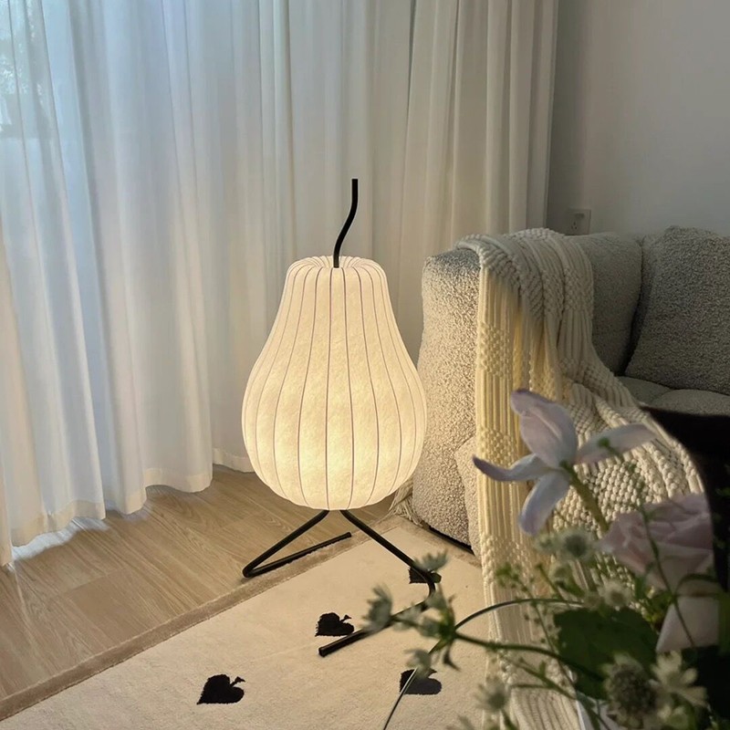 Living Room Decorative Pear Silk Floor Lamp K11