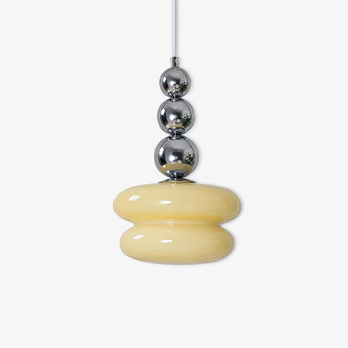 Contemporary Nordic Glass Ball Hoist Pendant Light For Living Room K524