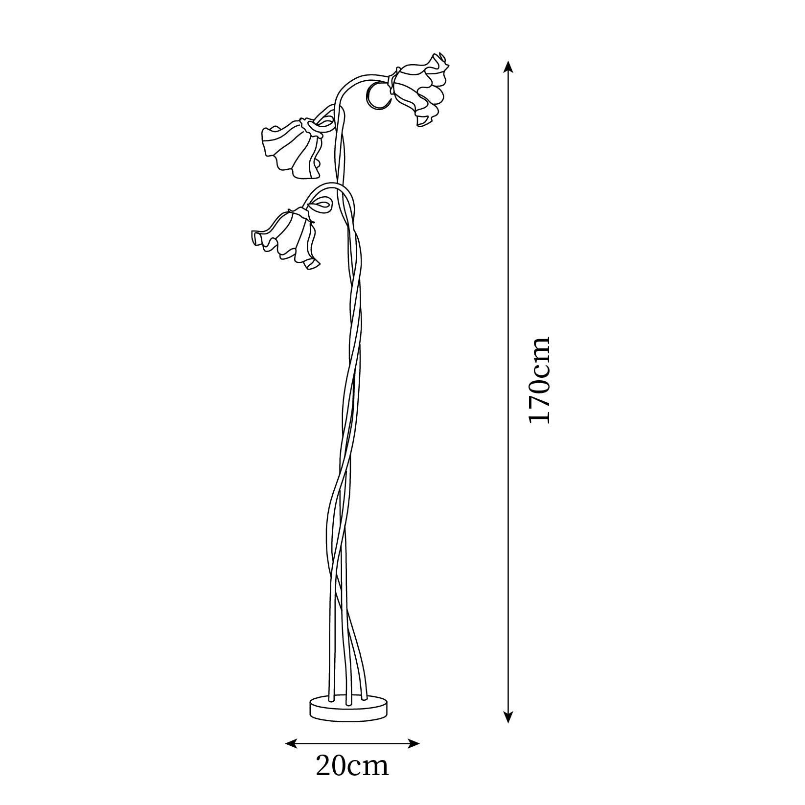Creative Multi-Head Winding Flower Shape Floor Lamp K286