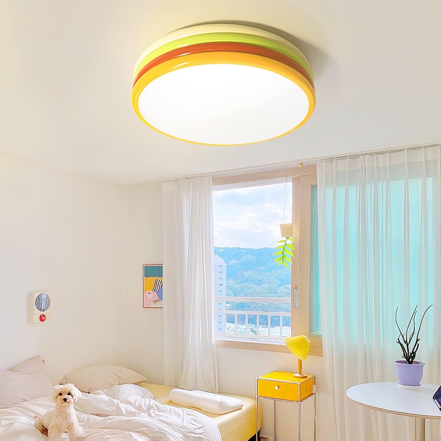 Scandinavian Simple Colorful Acrylic Ceiling Lamp For Bedroom K326