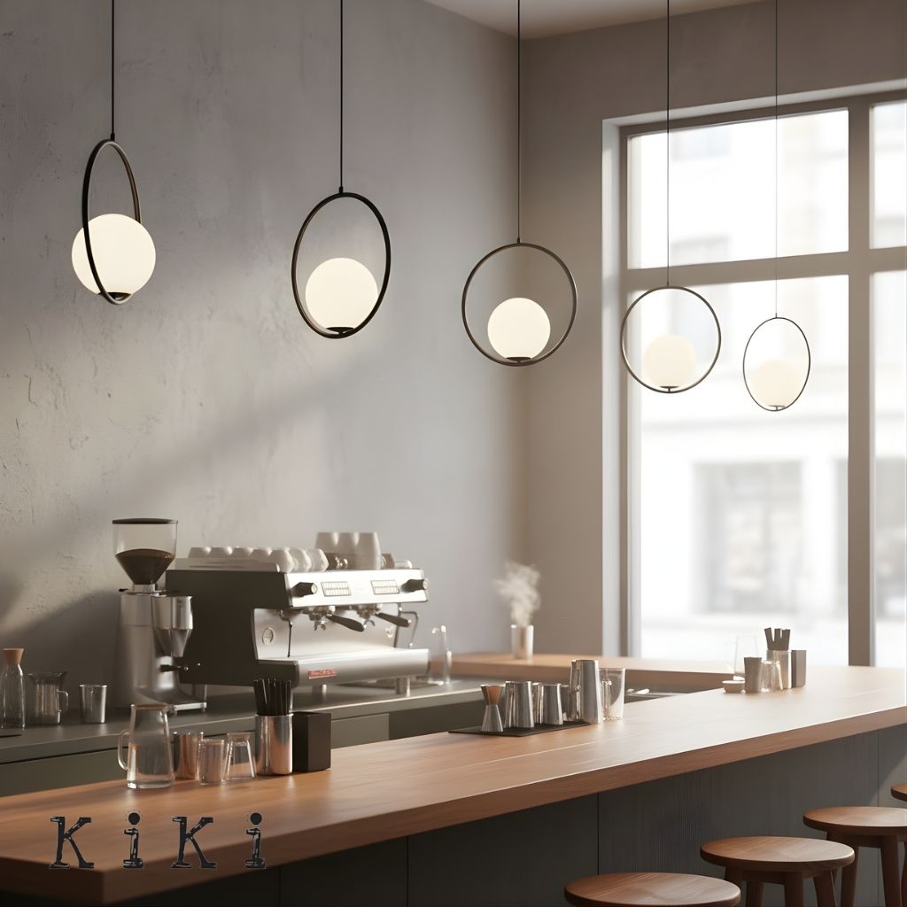 Minimalist Mila Pendant Lamp - Oval Hanging Light for Bedroom Bedside