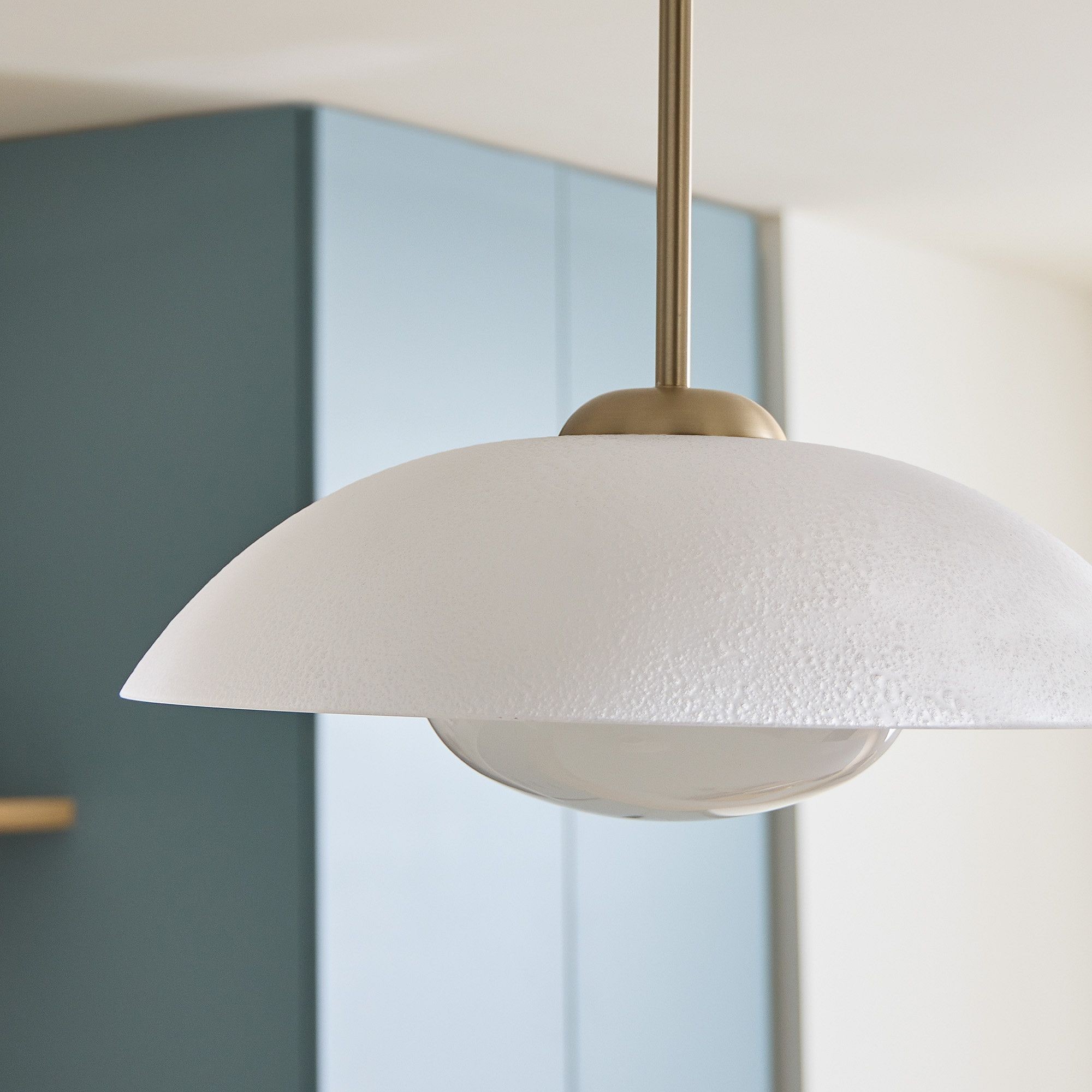 Elorina Pendant Light - Perforated Metal Shade, Champagne Bronze K1170