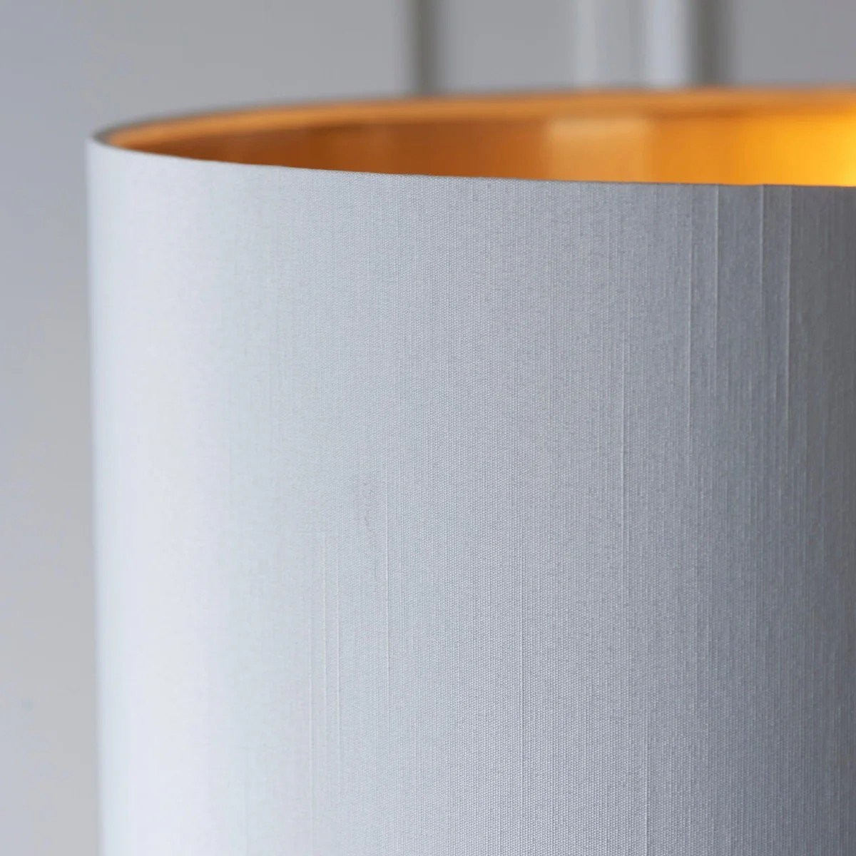 Tela Drum Shade Floor Lamp - Contemporary Fabric Standing Lamp for Home Office K2014