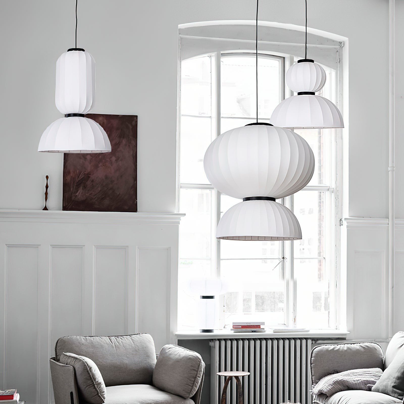 Mulberry Silk Lantern Pendant Light K532
