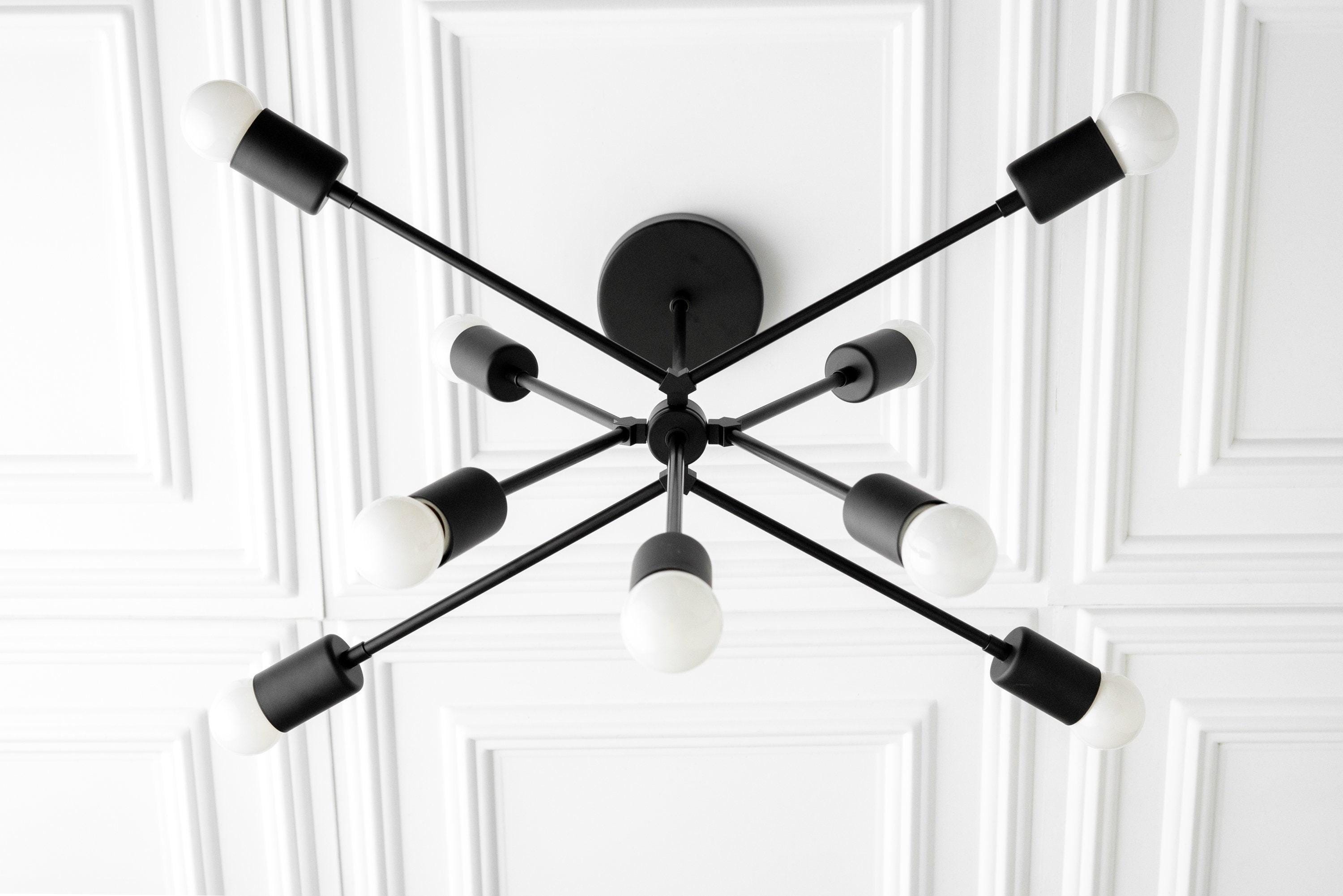 Mobilux Line Modern Chandelier - Mid Century Ceiling Light Fixture K1546