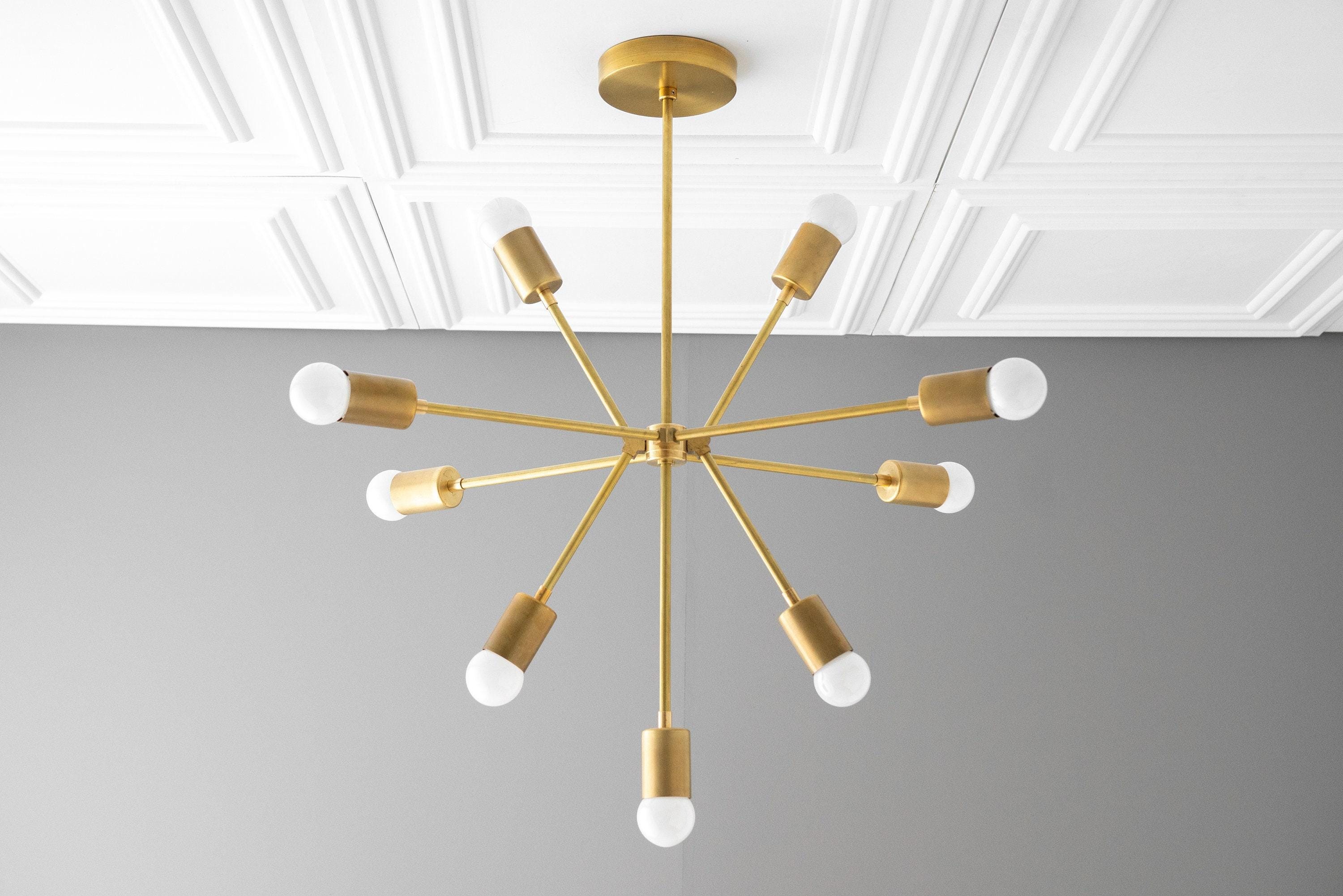 Mobilux Line Modern Chandelier - Mid Century Ceiling Light Fixture K1546