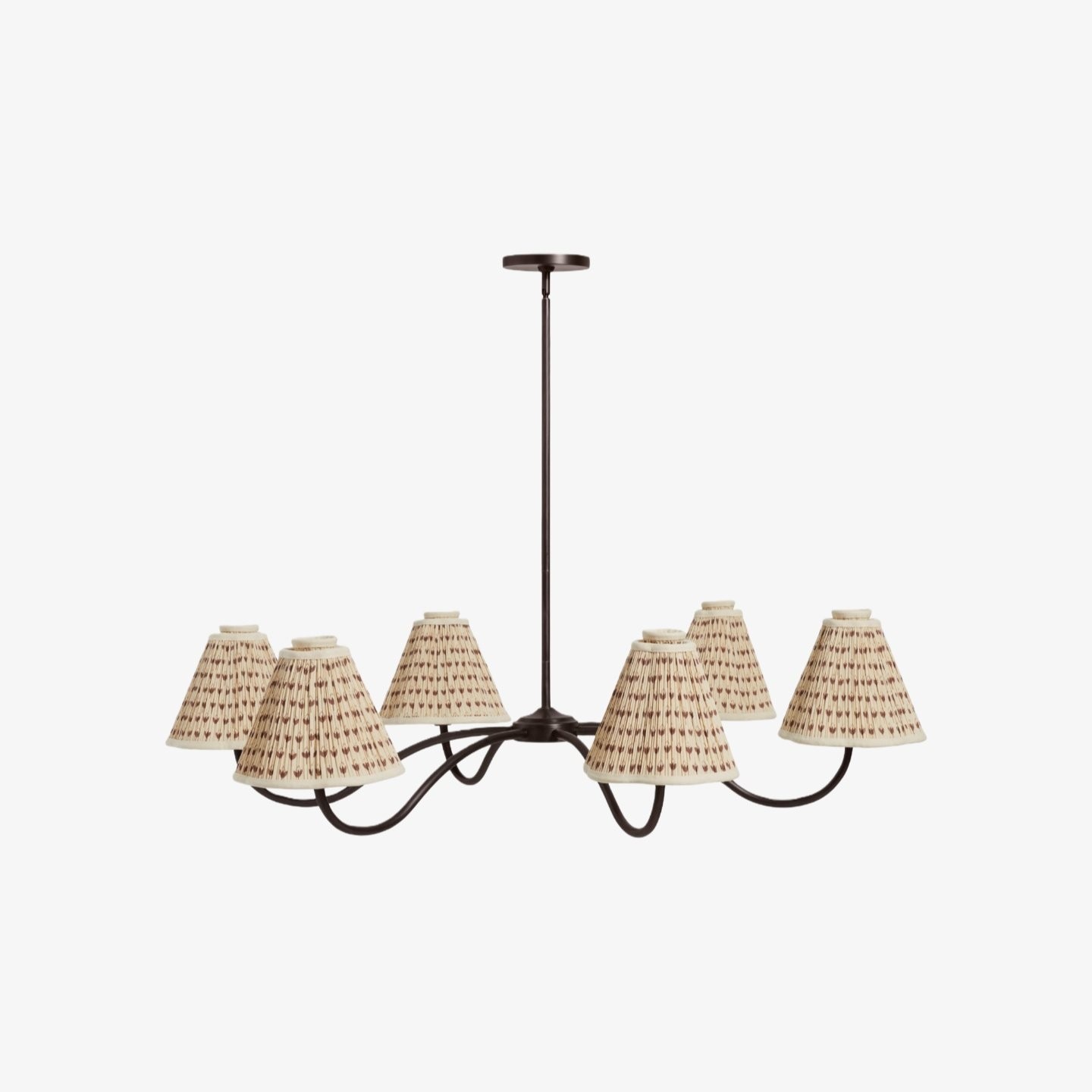 Florevian Modern Linen Pendant Lamp - Art-Inspired Statement Lighting for Dining Space K1629