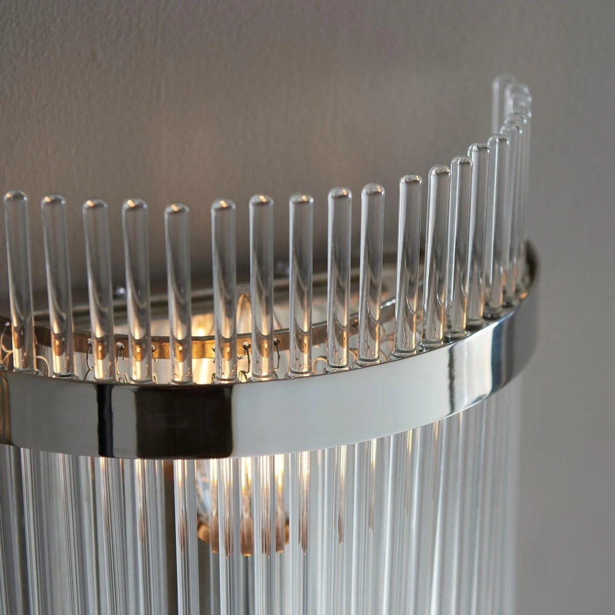 RibGlow Minimalist Glass Rod Wall Light - Elegant Accent Sconce for Home K1834