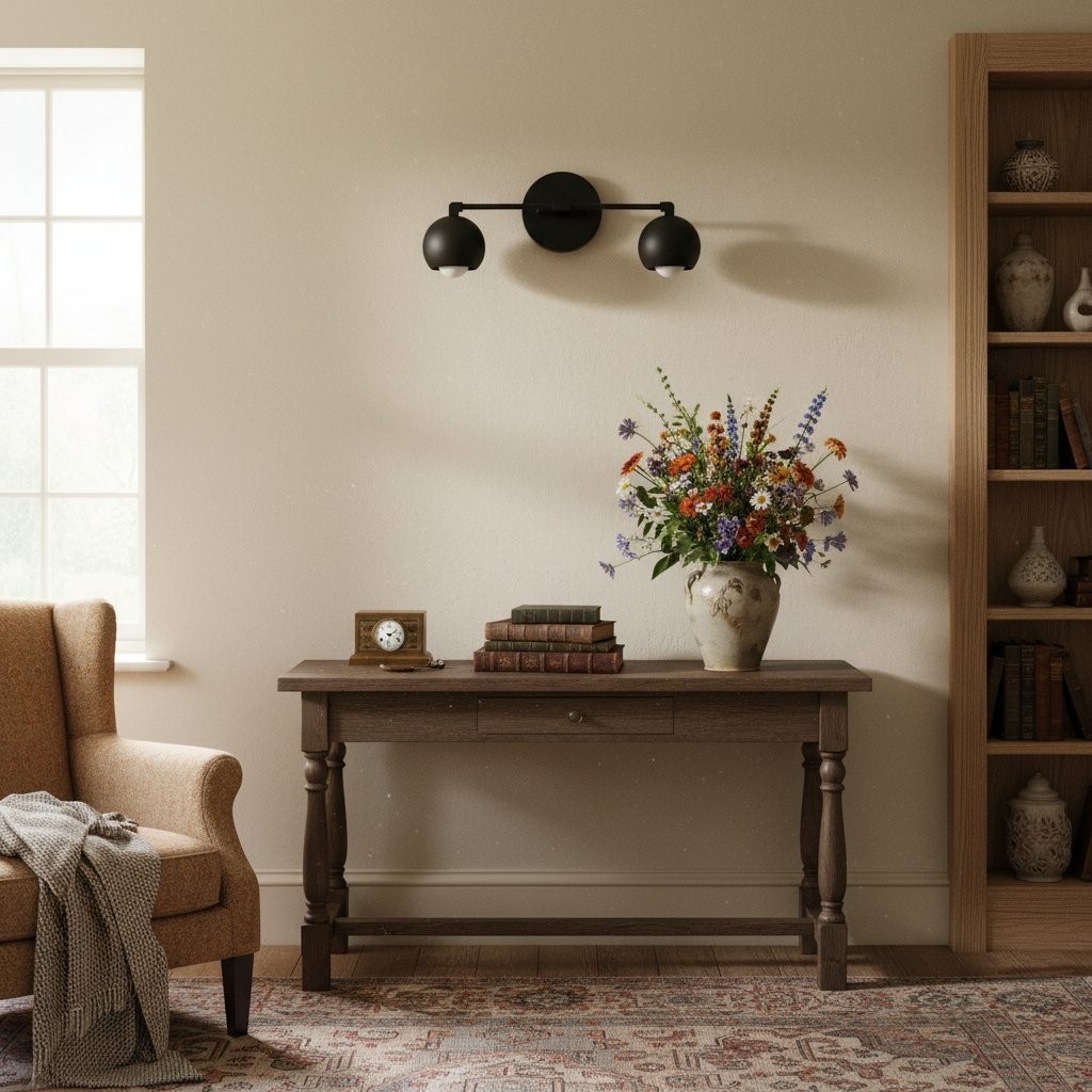 Metio Dome Decorative Vanity Light - Classic Orb Shade Bathroom Wall Lamp K1451