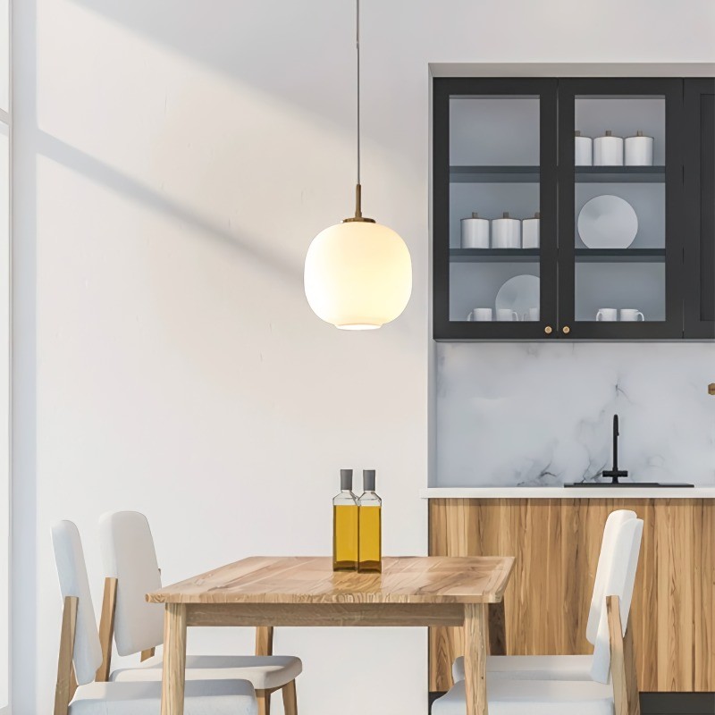 Modern Nordic Opal Glass Radihous Pendant Light K140