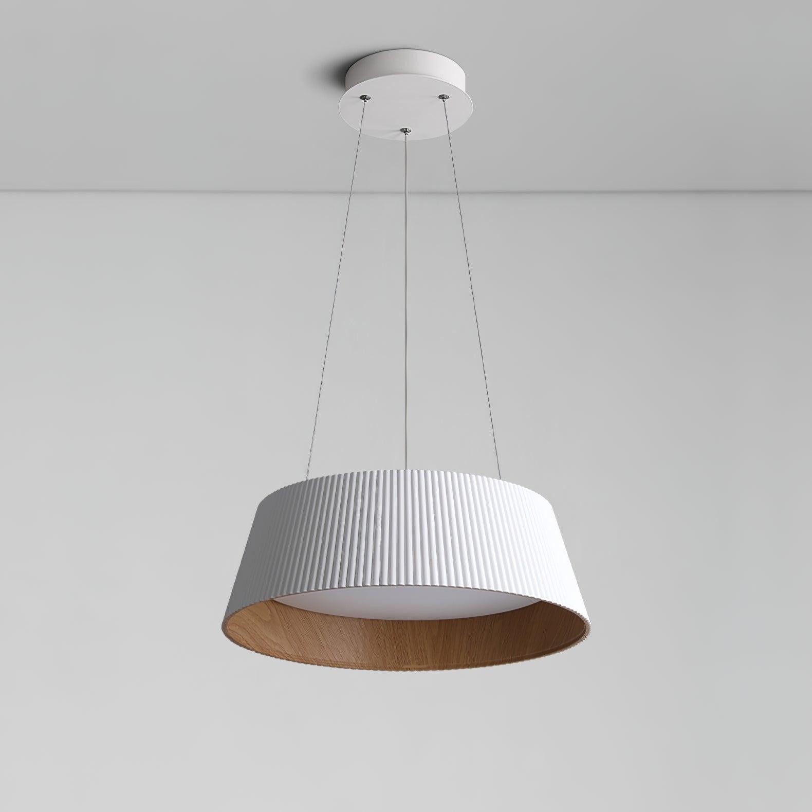 Minimalist Corrugated Lampshade Bedroom Pendant Lamp K347