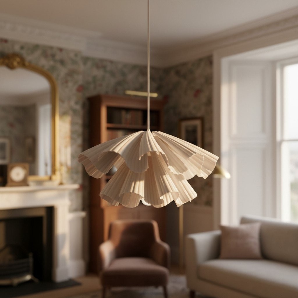 Elora Plastic Pendant Lamp - Lightweight Modern Design for Bedrooms or Living Rooms K1759