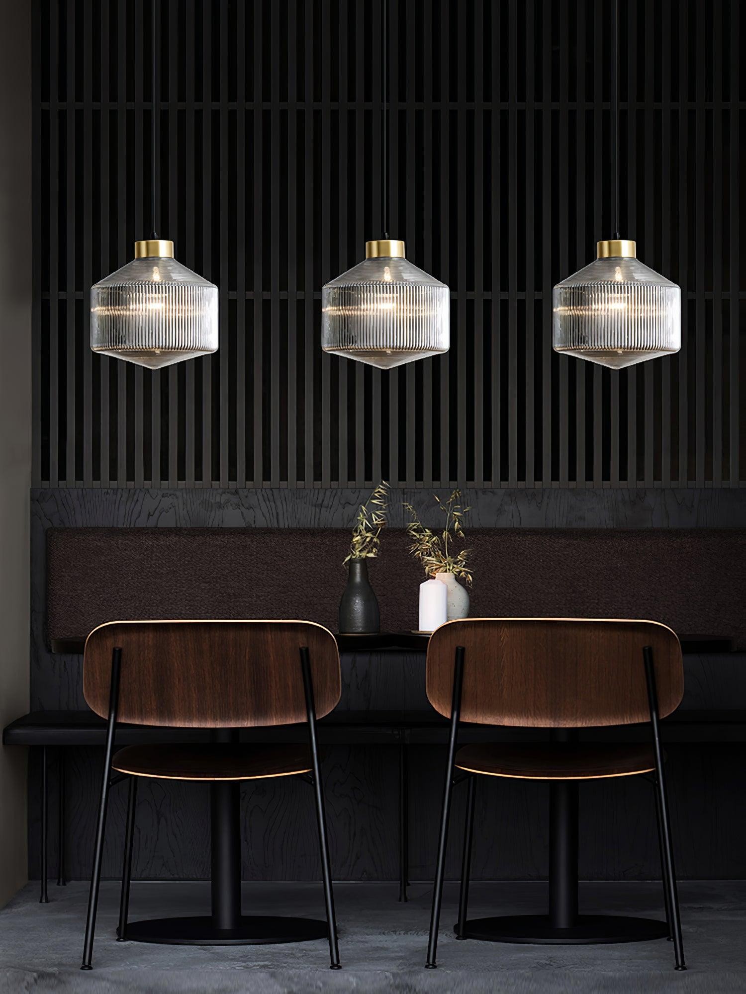 Striped Spinning Top Pendant Light K678