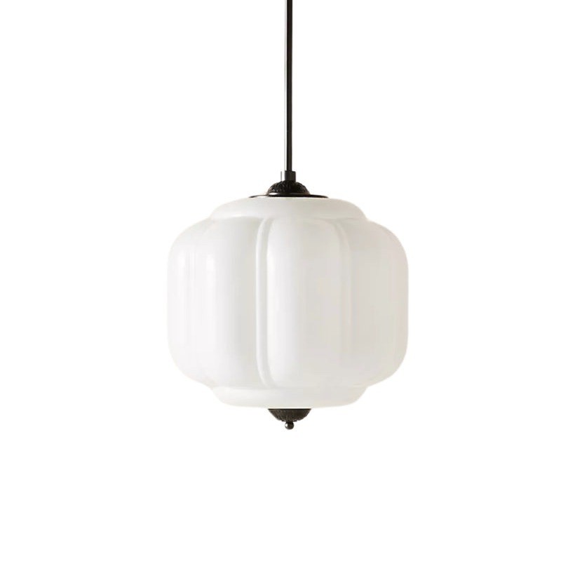 Retro Eloise Milk Glass Pendant Light For Kitchen K946