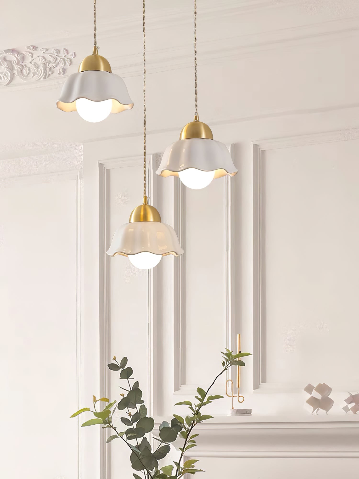 Ceramics Floral Pendant Light K990