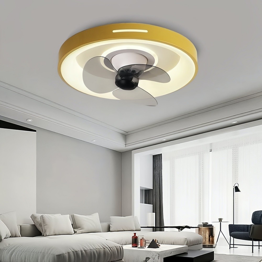 Modern Round Led Slient Ceiling Fan Light K951