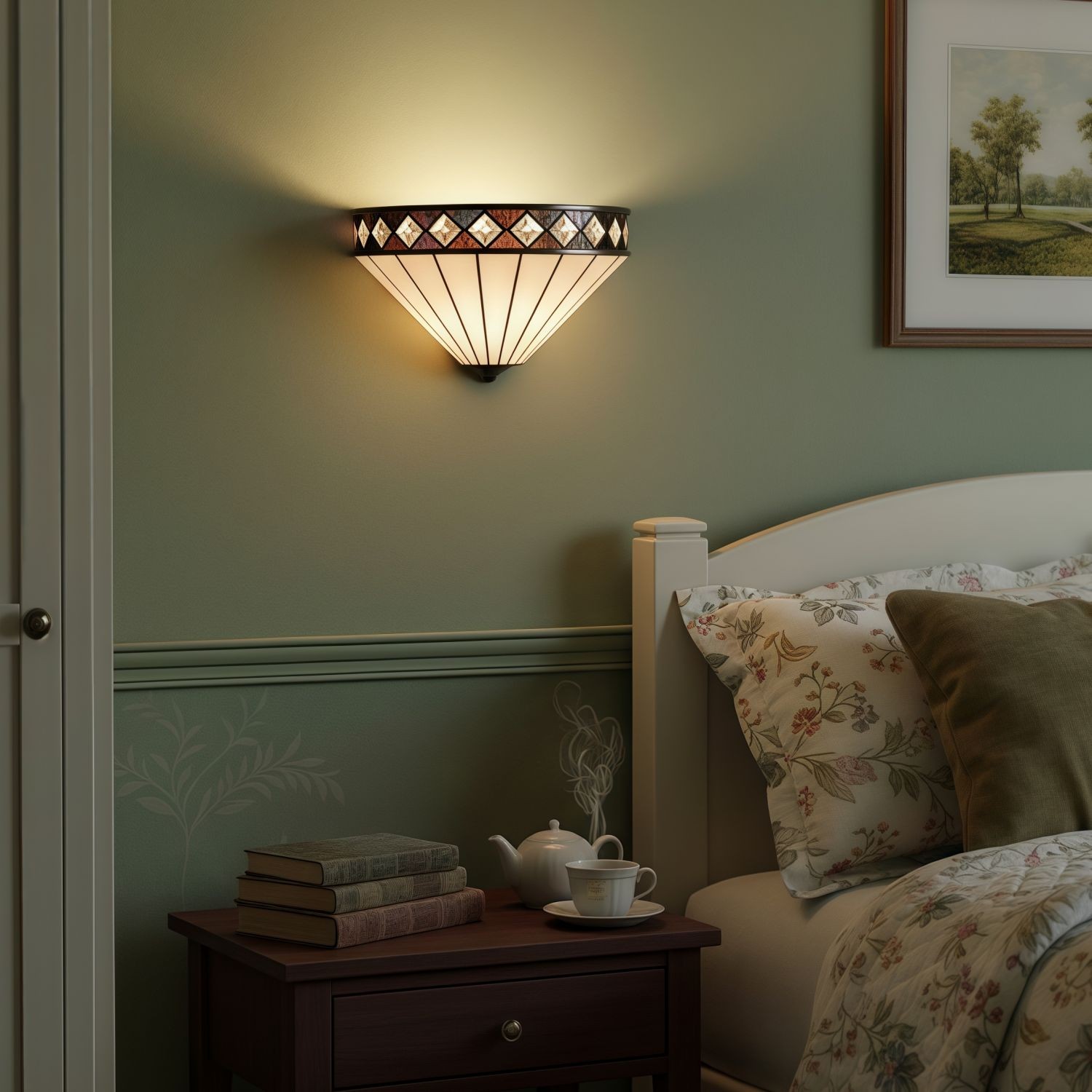 TF Fargo Art Deco Geometric Wall Lamp for Hallway and Bedroom K1954