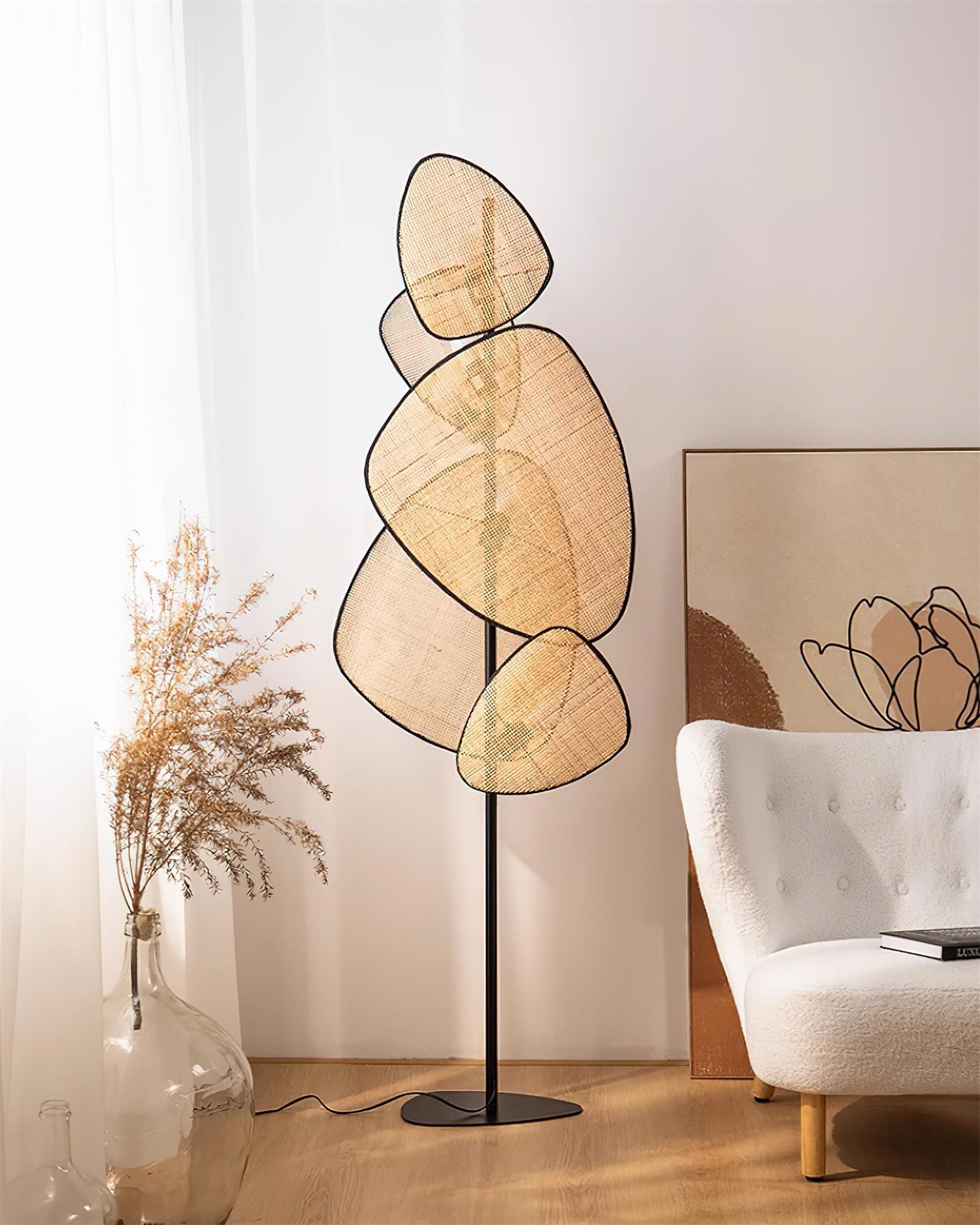 Creative Natural Rattan Floor Lamp K660