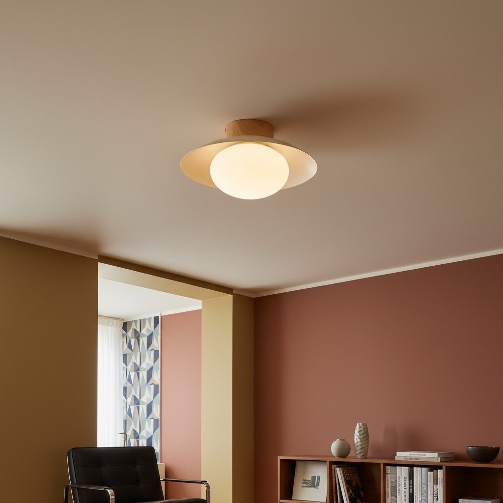 Oribela Modern Globe Ceiling Light - Timeless Style Fixture for Hallway and Living Area K2085