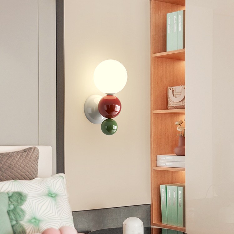 Cream Style Globe Bubble Wall Sconce K130