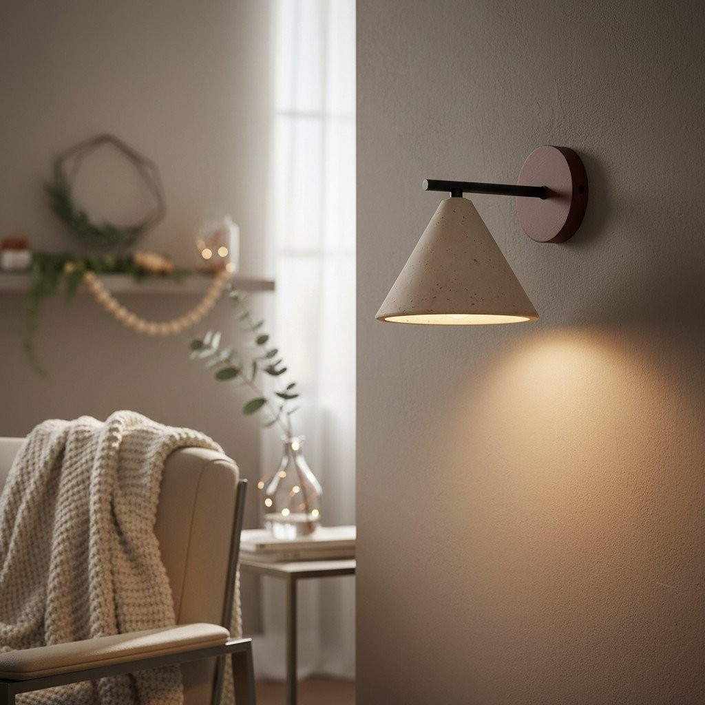 Travira Wall Light Natural Travertine Texture Accent - Modern Wall Light for Hallways and Bathrooms K2073