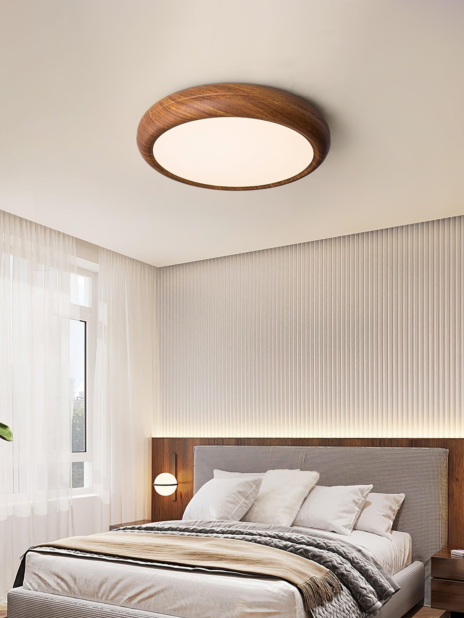 Wood Grain Round Ceiling Lamp K776