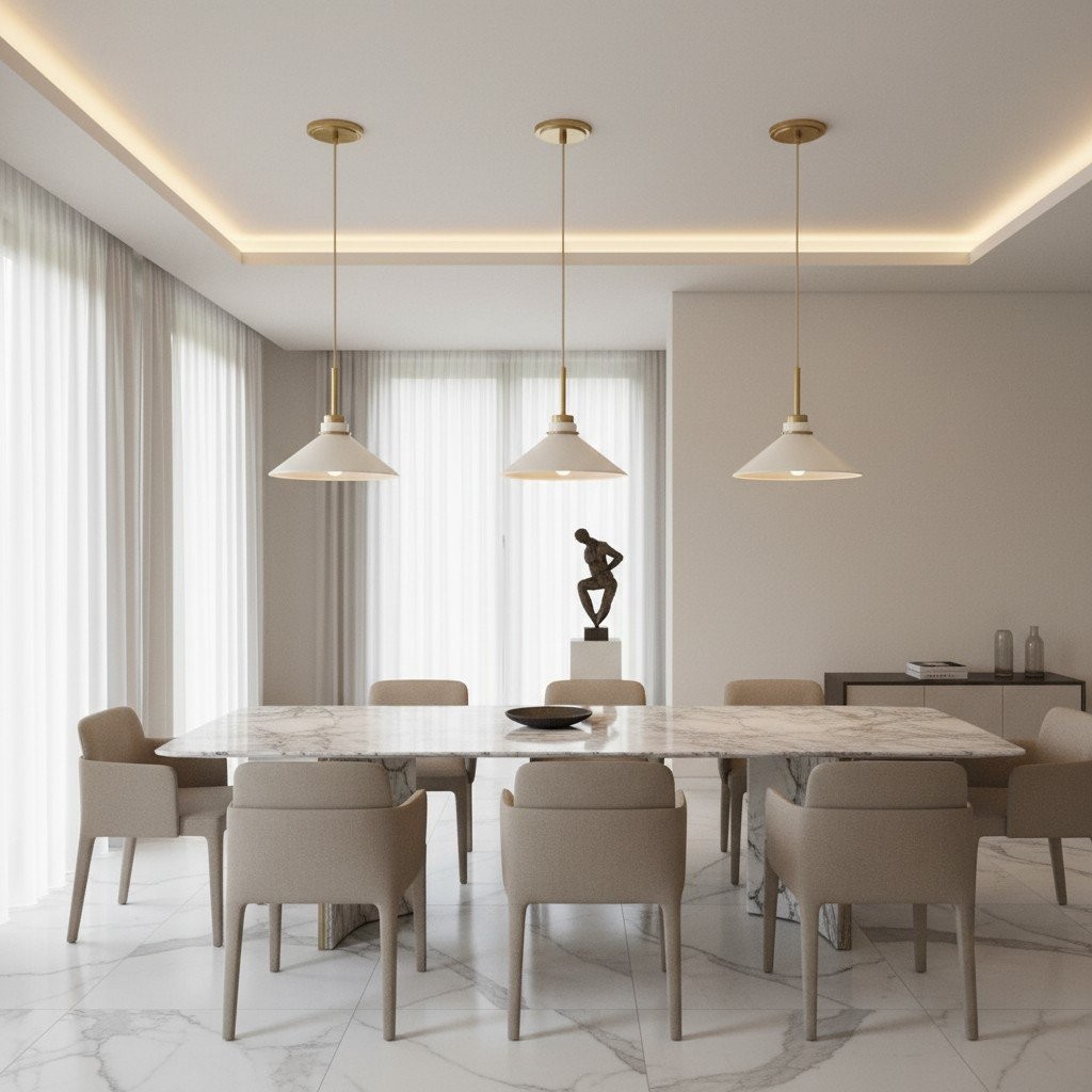 Aurenza Round Pendant Light – Timeless Farmhouse Style for Any Interior K1139