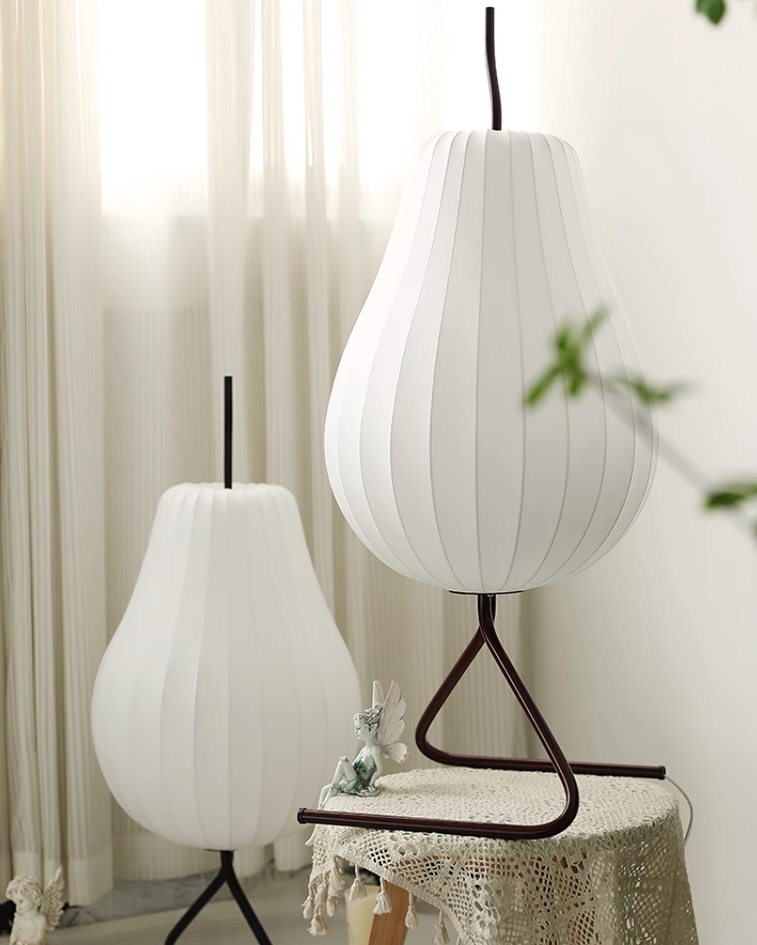 Pear-shaped Shite Floor Lamp Suitable For Living Room K581