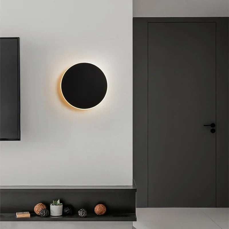 Modern Nordic Round Aluminum Minimalist LED Wall Light D767