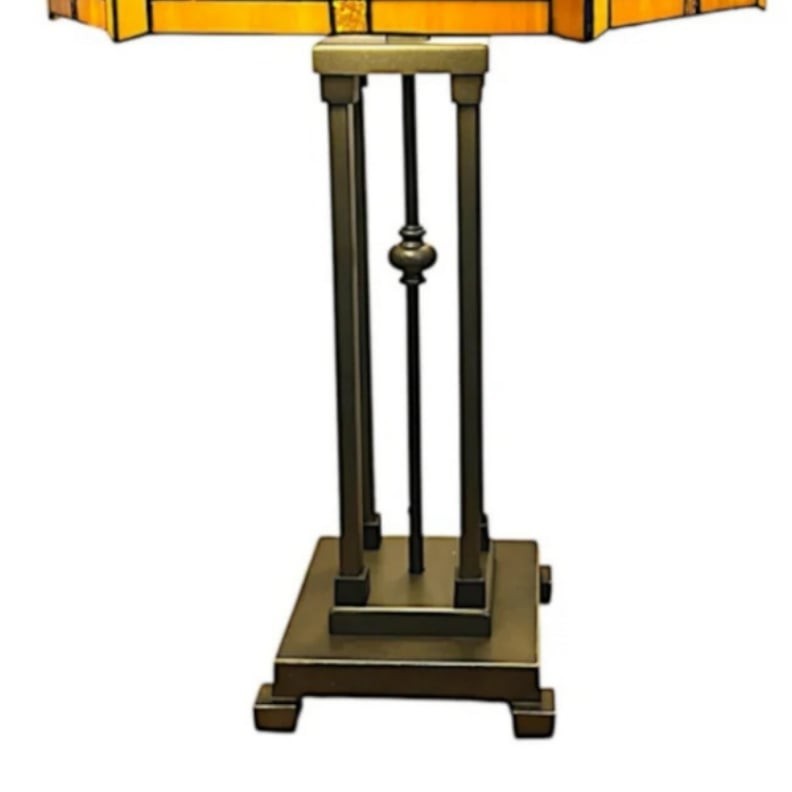 Velora Artisan Dragonfly Stained Glass Table Lamp - Vintage Tiffany Style Light K1866