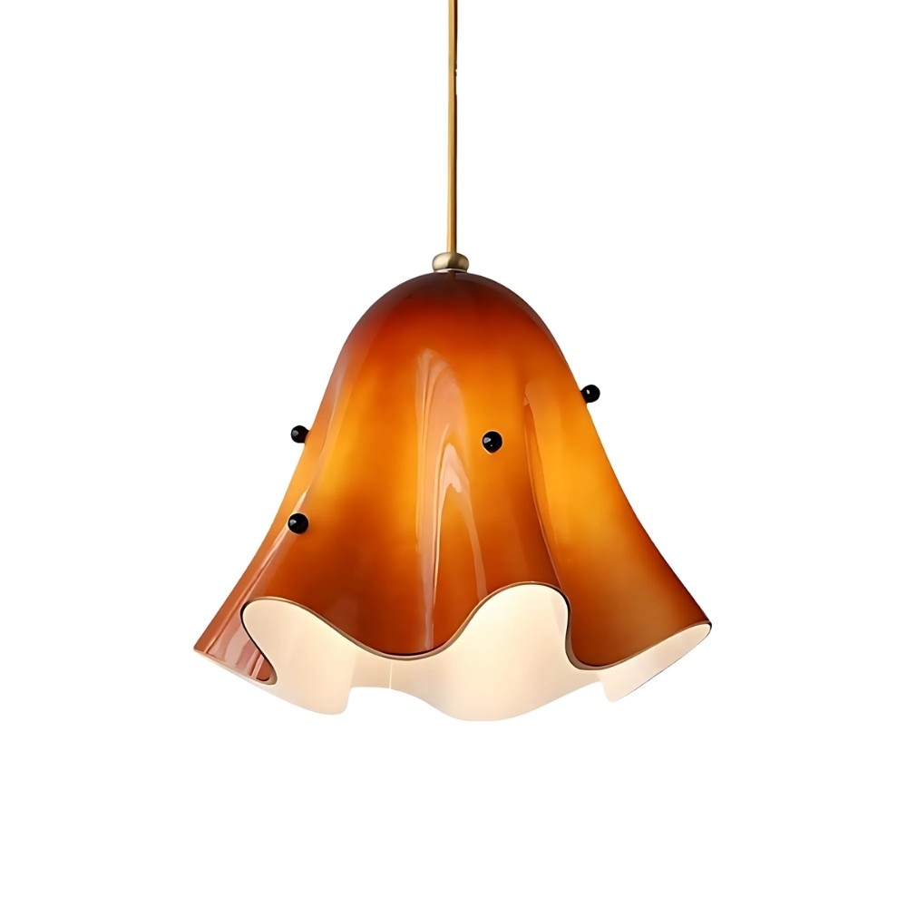 Bellina Vintage Fluted Glass Pendant Light – Mid-century Modern Fazzo  Pendant For Home Decor K897