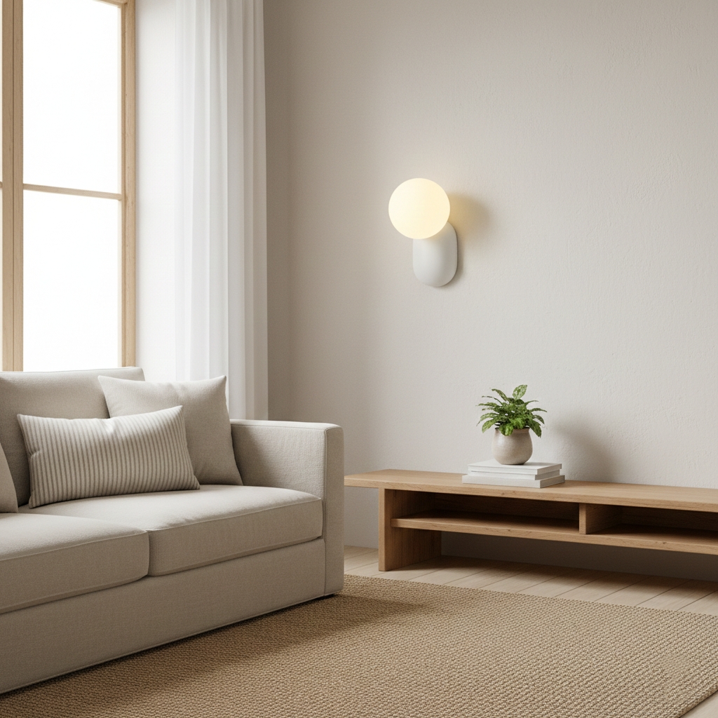 Luma Nordic Glass Orb Wall Light D784