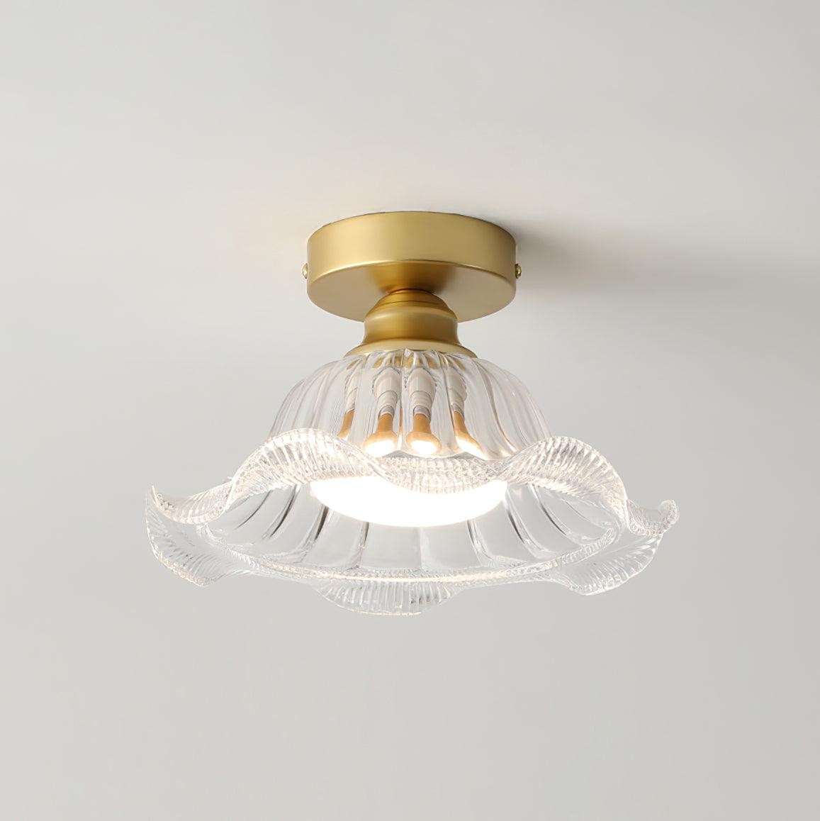 Vintage Glass Flower Ceiling Light K642