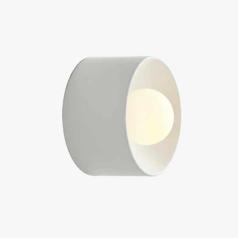 Ceranova Glazed Round Ceramic Wall Lamp - Modern Wall Lighting for Bedrooms and Hallways K2076
