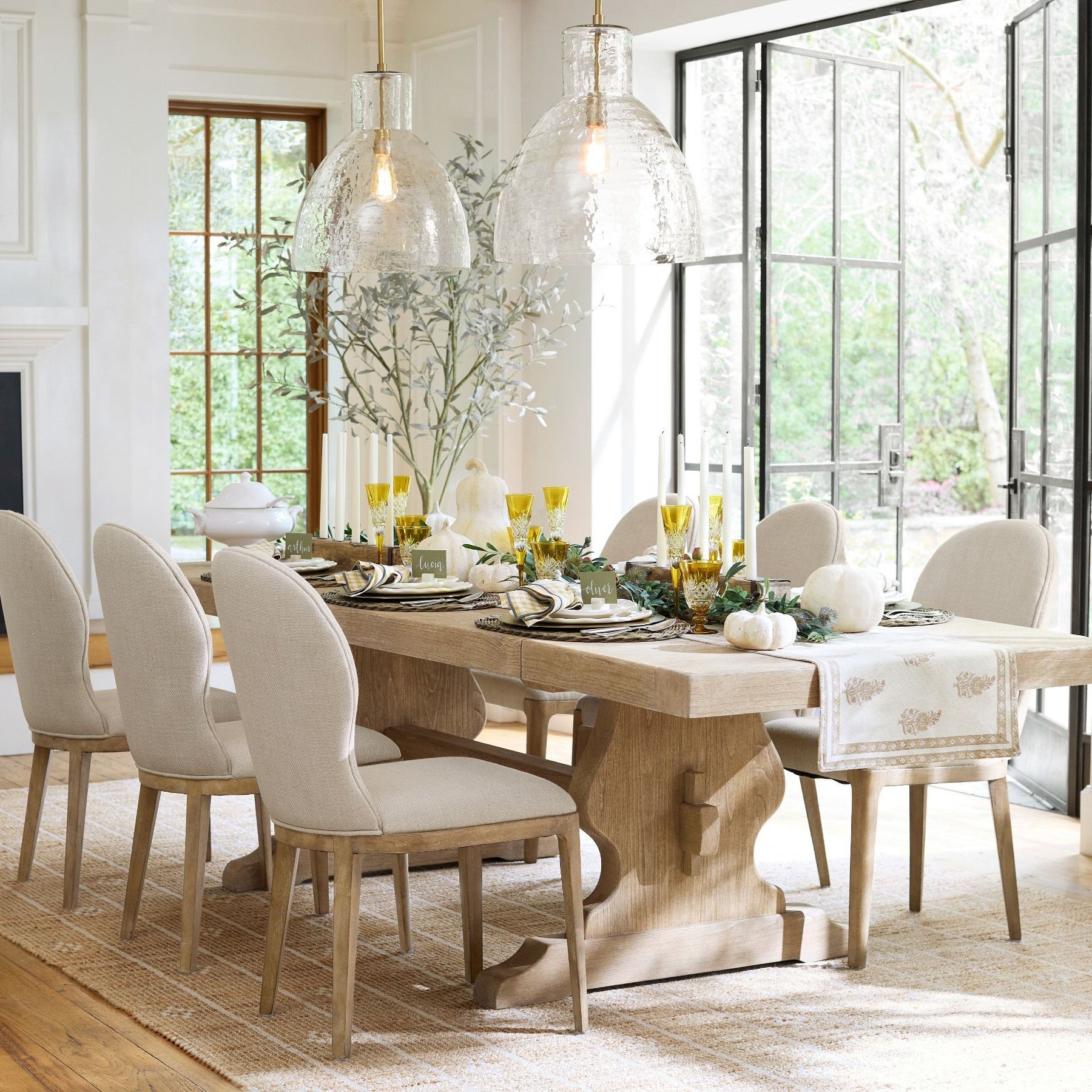 Glavira Modern Glass Pendant Light - Stylish Hanging Lamp for Dining Room K1313