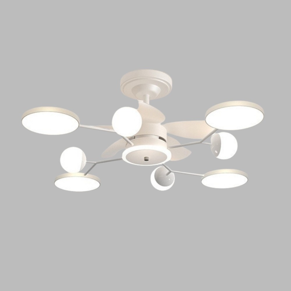 Nordic Branch Quiet Led Ceiling Fan Light K950