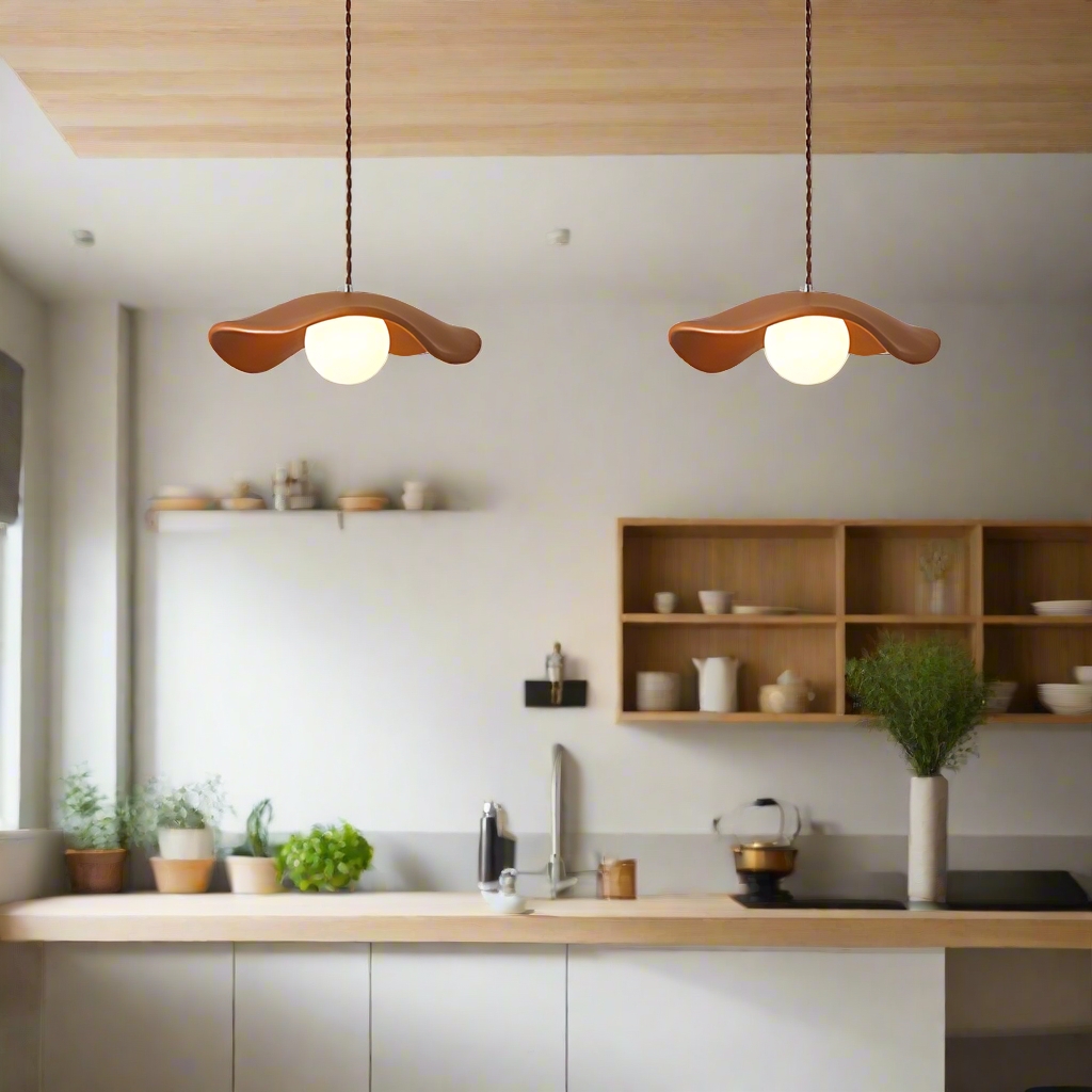 Yumi Sculptural Resin Elegance Minimalist Pendant Light D945