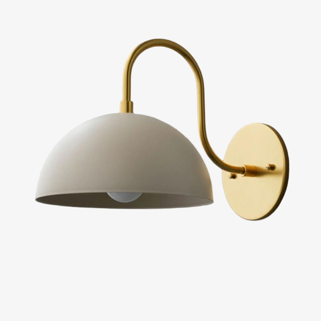 Curva Curved Dome Shade Wall Sconce – Mid-Century Modern Versatile Indoor Lighting K1542