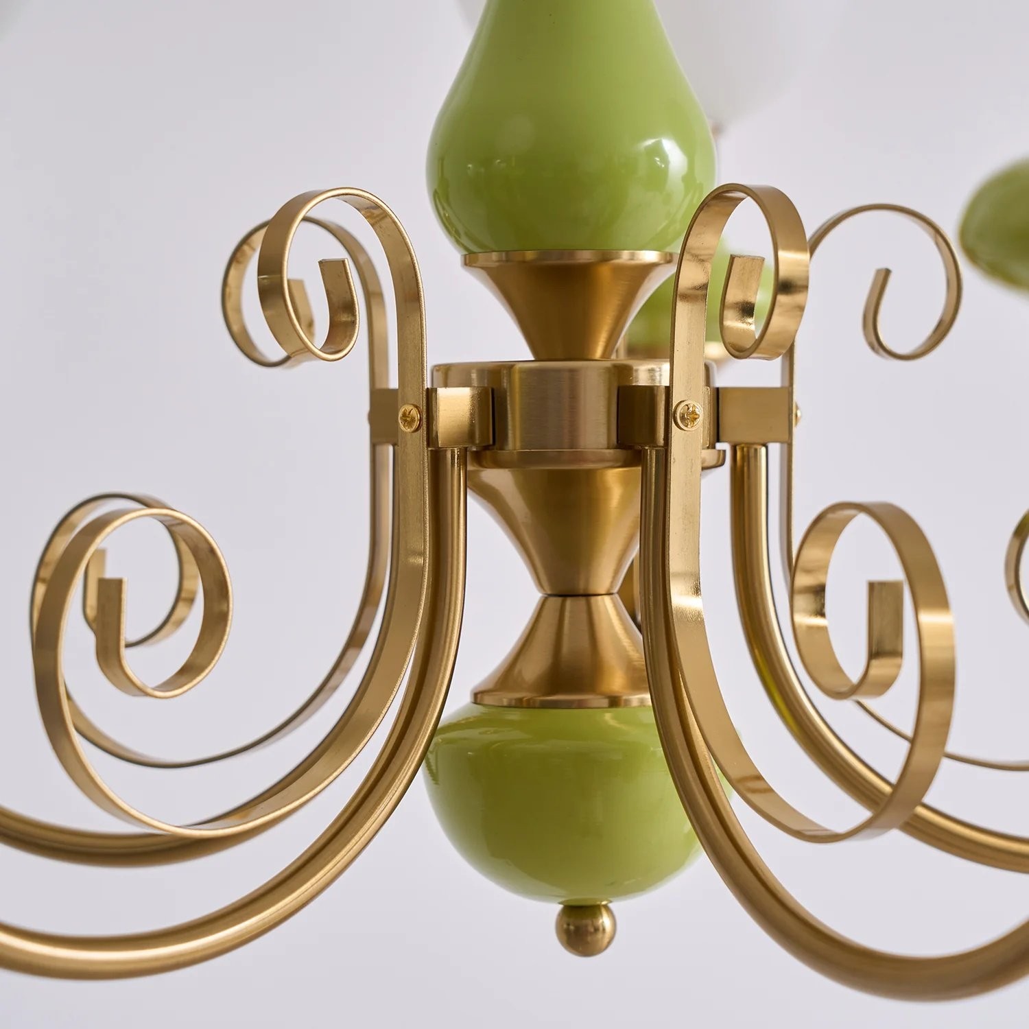 Radiara Sculptural Luxurious Glass Chandelier - Elegant Metal Lighting for Living Room K2110