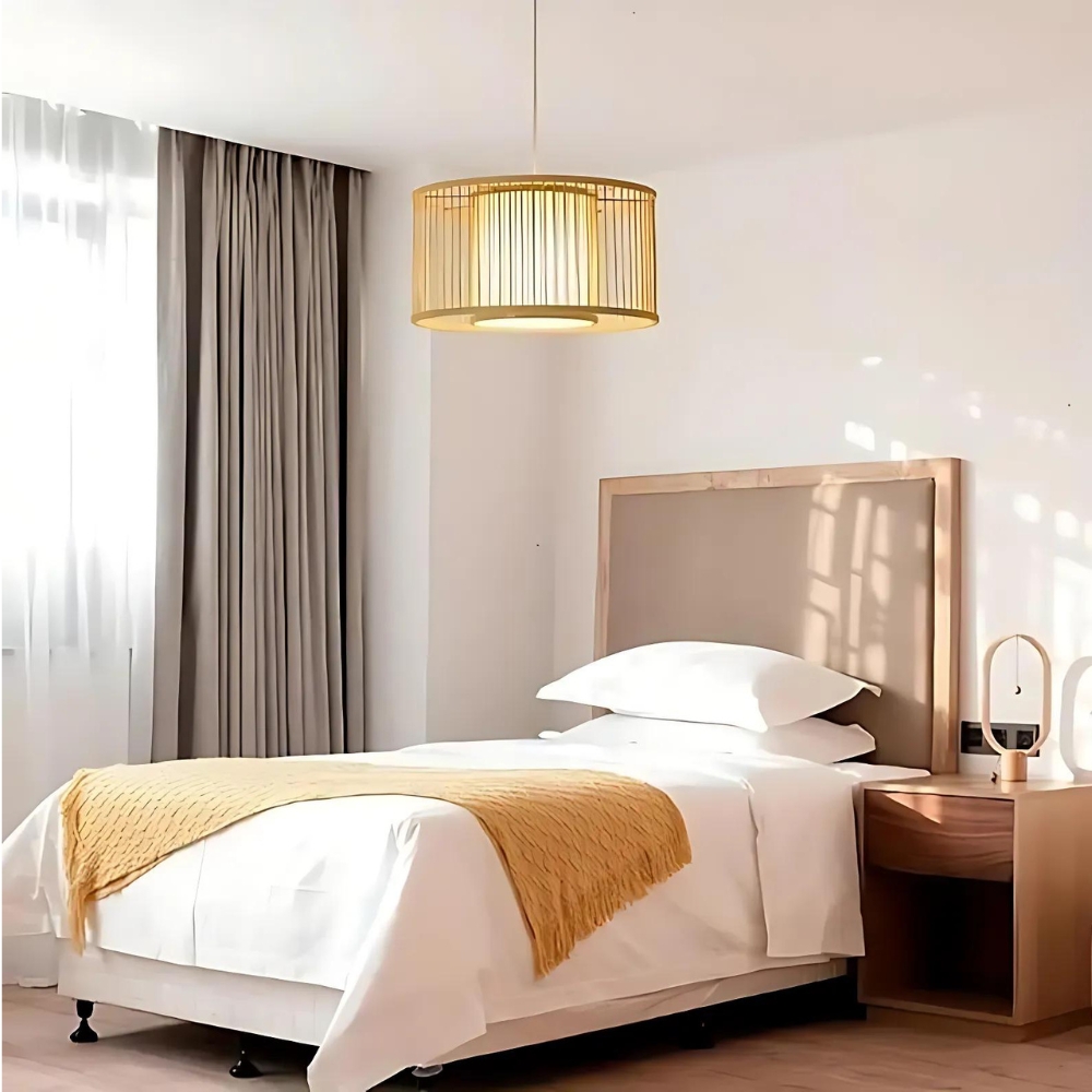Night Butterfly Bamboo Pendant Light D900