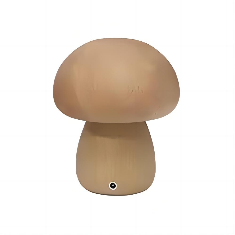 Wooden Mushroom Rechargeable Table Lamp For Living Room K07