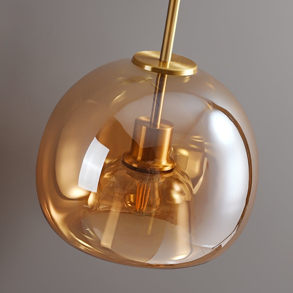 Retro Bubble Concave Glass Ceiling Lamp K750