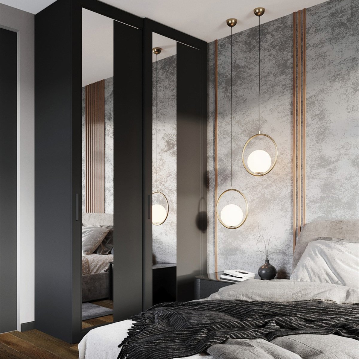 Minimalist Mila Pendant Lamp - Oval Hanging Light for Bedroom Bedside