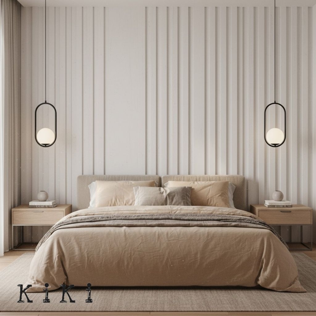 Minimalist Mila Pendant Lamp - Oval Hanging Light for Bedroom Bedside