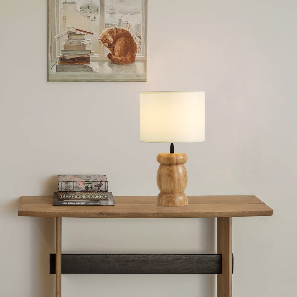 Pebble Wood Table Lamp D447