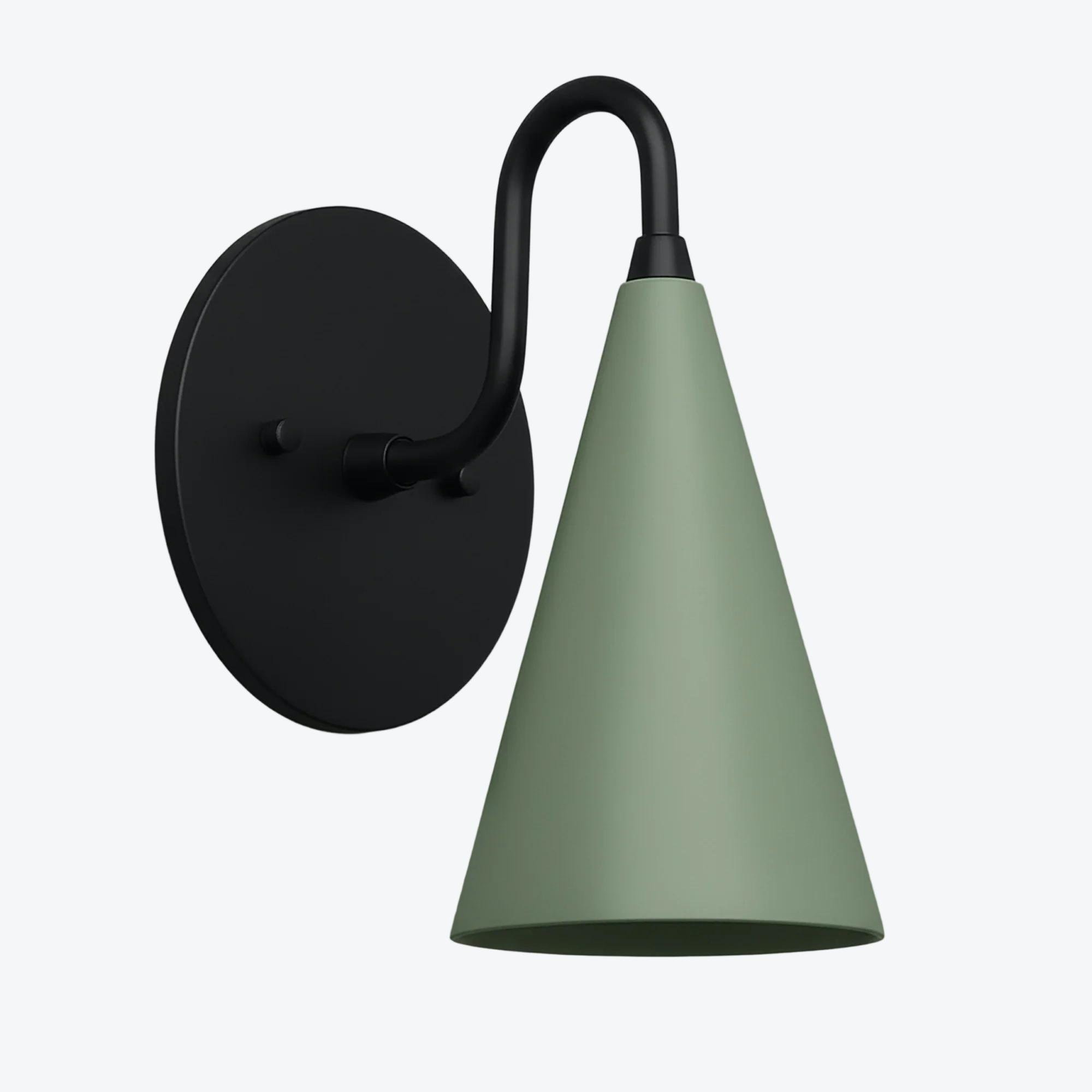 Curva Metal Cone Wall Lamp - Classic Vintage Accent Lighting for Hallway K1736
