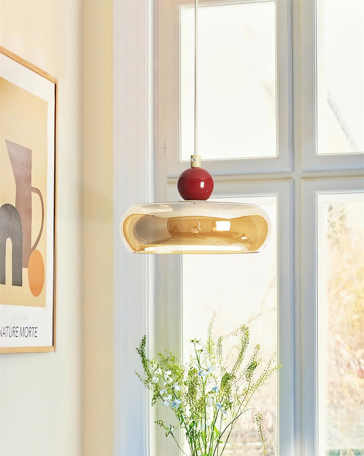 Cherry Shape Glass Pendant Lamp K645